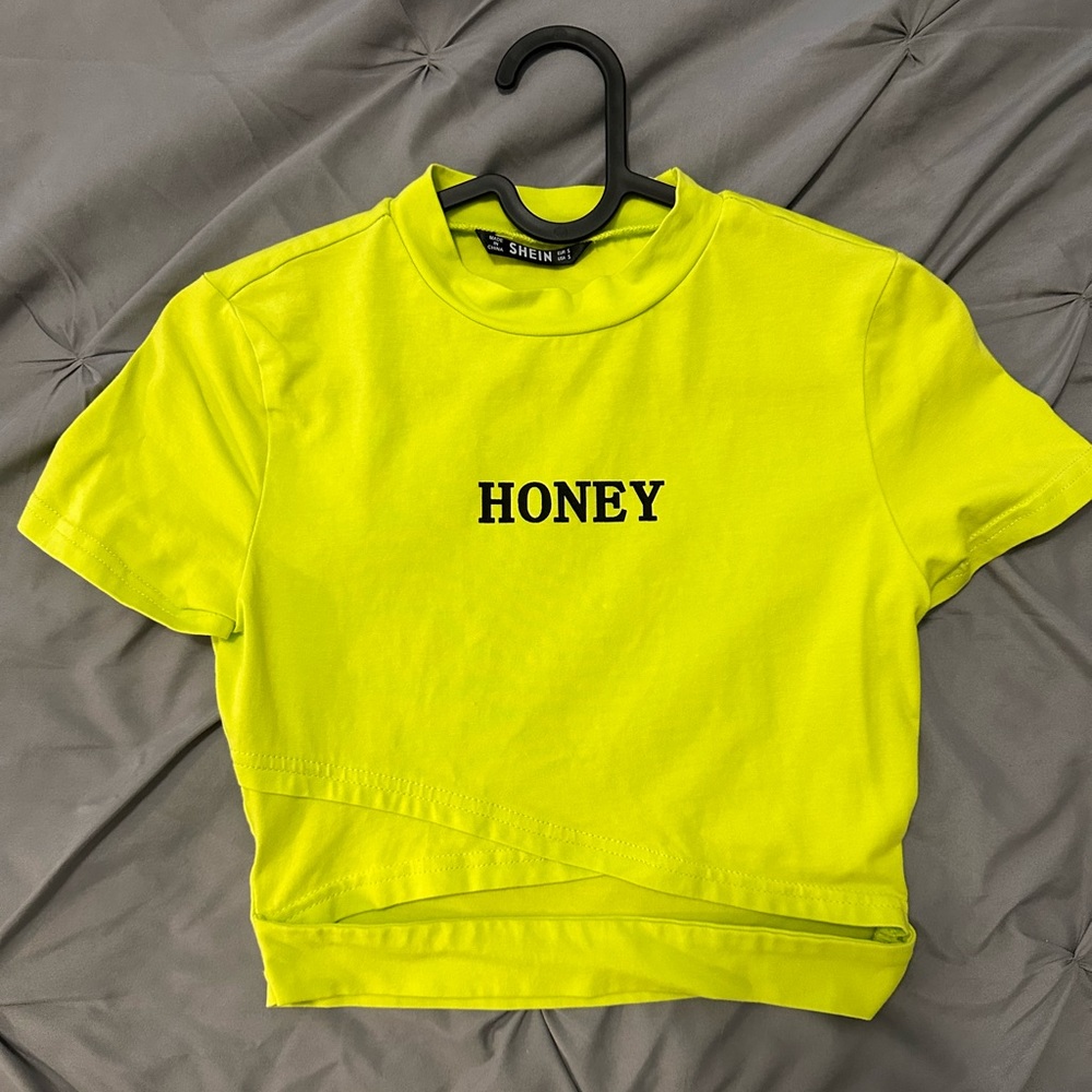SHEIN Honey Neon Top